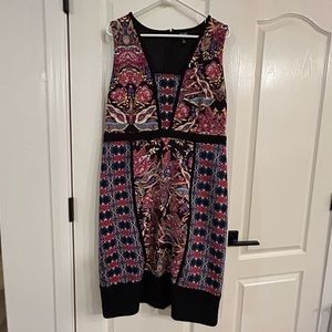 Sleeveless multi-color dress